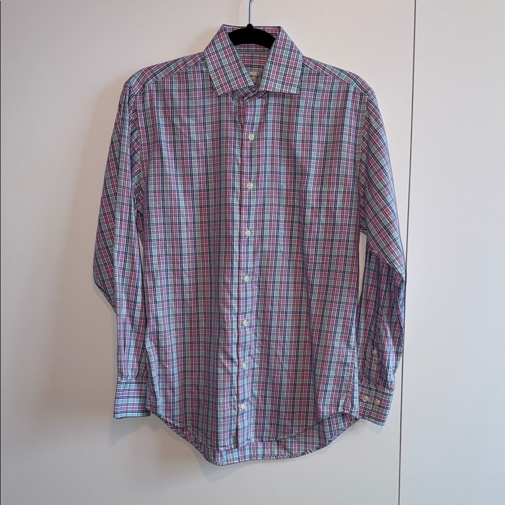 Peter Millar Multicolor Plaid Button Down Shirt - image 1